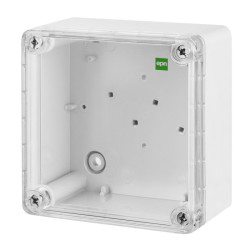 Puszka n/t Industrial szara 105x105x66 IP65 pokrywa transparentna 2701-01 EPN