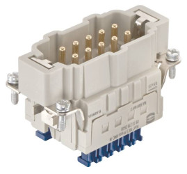 Harting 09332102648 Wstawka pinowa męska 10 Połączenie zacisku klatki 1 szt.