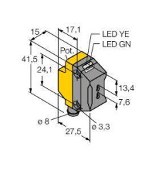 Czujnik światłowodowy Turck QS18VN6FPQ7 3066445, 1 szt.