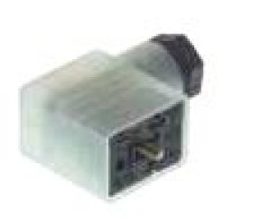 Złącze zaworowe serii GM typ B z wskaźnikiem LED 3-pinowe (2+PE) GML 209 NJ LED 24 grau