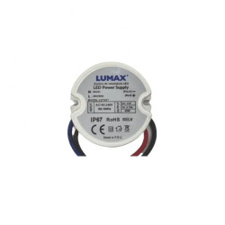 Zasilacz do oświetlenia LED montażowy IP44 45W, 12V, 3,75A, 50x22mm - do Puszki