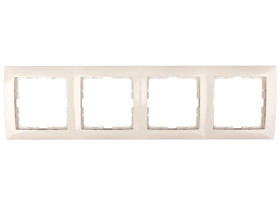 Berker B.Kwadrat Ramka poczwórna kremowa 5310148982