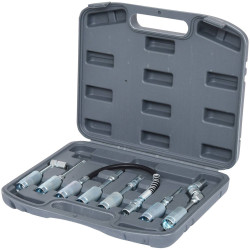 KS Tools 980.1100 Grease Gun Adaptor Set, 7 Pcs