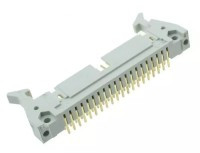 LPH-40K-S Wtyki LPH kątowe do druku - do gniazd FC40 pin - szare