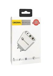 Ładowarka sieciowa 2.4A QC 3.0 2xUSB 1xPD