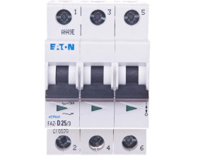 Wyłącznik nadprądowy 3P D 25A 15kA AC FAZ D25/3 278898