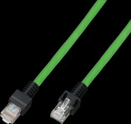 1842-SKT-5,0M Patch cord RJ45 Cat.6a S/FTP, LSOH, 5 m green