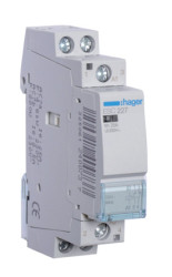 Stycznik 230 V AC Hager styki: 2 2,9 VA 25 A 1NO + 1NC Montaż na szynie DIN Śruba ESC227