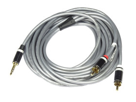 Kabel JACK 3.5 - 2RCA VITALCO 1.5m slim