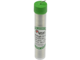 Spoiwo cyna fiolka CYNEL Sn99Ag03Cu07 1,00mm ROHS