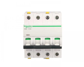 Wyłącznik nadprądowy 4P D 32A 6kA AC iC60N-D32-4 Acti9 A9F05432