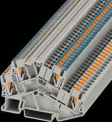 3209606 Double-deck terminal block, PTTBS 2.5-L/N, gray
