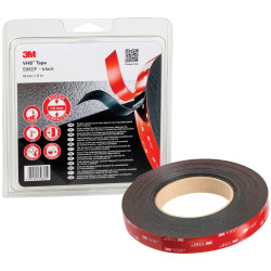 3M 5962F/IPS VHB&#x2122; Tape 5962F, Black, 19 mm x 8 m, 1.6 mm