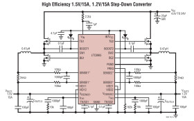 Dual, 2-Phase Synchronous DC/DC Controller with Pin Selectable Outputs