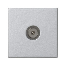 Simon Connect Płytka K45 gn. TV męskie 45x45mm + wkład aluminium K120A/8