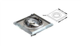 Oprawa Sufitowa Worta Clear Ruchoma Chromowana