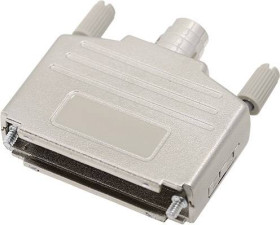 encitech DPPK-M-25-K 6260-0105-03 Obudowa złącza D-SUB Ilość styków: 25 tworzywo sztuczne, metalizowane 180 ° srebrny 1