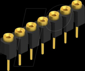 MK 01 7 G Socket, 1-row, 1 x 7 - 2.54 mm