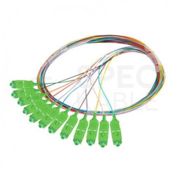 Pigtail światłowodowy FO SM SC/APC 9/125 G.657A1 Semi Tight 0.9mm LSZH kolorowe 2m 12szt PFOT