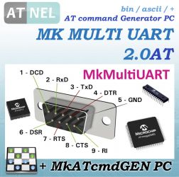 MK MULTI UART 2.0 AT + licencja MkATcmdGEN - AVR Biblioteka C