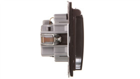 Impresja Gniazdo Bryzgoszczelne Z/U Schuko Ip44 Z Przesłonami Klapka...