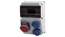 Rozdzielnica Lago 10M - Gniazda 16A 5P, 2X230v Ip65 /10 Modułów/