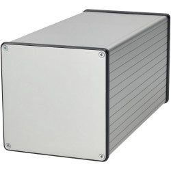 Hammond 1455NS2201 Extruded Enclosure 103 X 103 X 220 Clear Anodise
