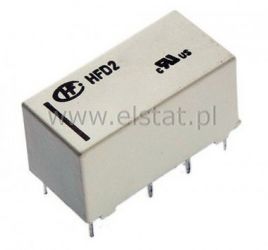 Przekaźnik 2 x styk przeł. 12V 2A ( bistabilny)