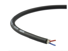 Przewód mikrofonowy MY204SW 2x0,22 czarny Klotz /100m/
