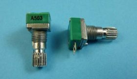 9x11 50k A LOG.L=15mm POJ.POTEN.OBR