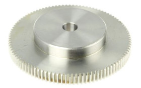Koło zębate walcowe, moduł: 1, l.zębów: 100, śr. piasty: 60mm, śr. otworu: 12mm, Stal nierdzewna