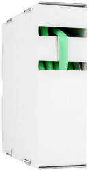 Hongshang 211184258 Rurka termokurczliwa bez kleju zielony 9.50 mm 4.80 mm Współczynnik skurczu:2:1 10 m