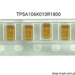 TPSA106K010R1800 Tantalum10uF 10V 10% SMD-A AVX