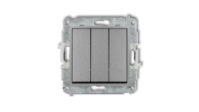 Icon Mechanizm Łącznika Potrójnego Srebrny Metalik 7Iwp-7