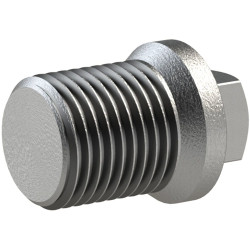 Plug, L 41 mm, 25 bar, malleable cast iron, hot-dip galvanized, for pipe systems, 113137