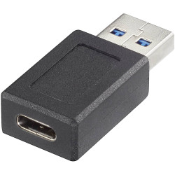 Renkforce RF-4538932 USB Adapter USB 3.2 Gen 1 A to USB-C Socket Black