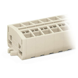 WAGO 264-288 8-way 10mm 4-Cndtr. ExeII Snap In Terminal Strip Grey AWG20-12