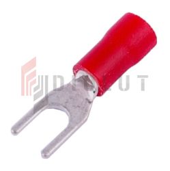 KWR3,5S Końcówka widełkowa izol. M3,5 100szt