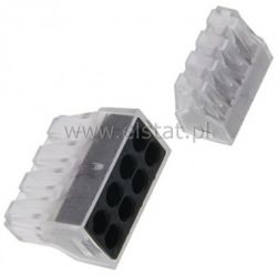 Złącza elektryczne typu Wago 8x2,5mm; czarna