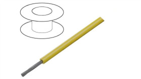 Przewód Hookup Wire Linka Cu 30Awg Pvc Żółty 300V 30,5M 3047 Yl005