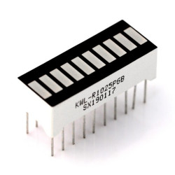 Wyświetlacz LED linijka - 10-segmentowy - zielony