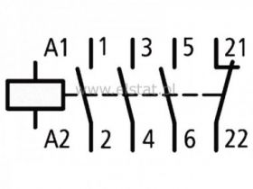 Stycznik cewka: 230V ( 3+ 1xNC ) 9A 4kW