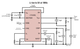 1.7A, 1.5MHz Synchronous Step-Up DC/DC Converter with Output Disconnect