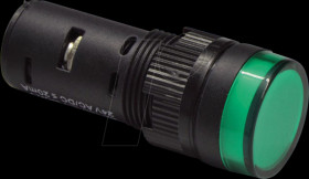 58802413 LED indicator, round 19x45 green 24 V IP40