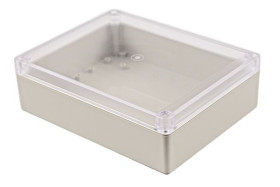 Obudowa ogólnego użytku ABS szerokość zew. 146 mm długość zew. 186 mm wys. zew. 55 mm Hammond IP65 Jasnoszary