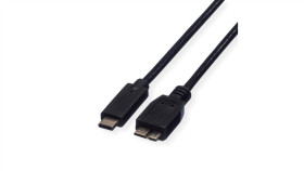 Kabel Roline Usb 3.2 Gen 1, C - Micro B, M/M, Czarny, 0,5 M