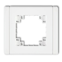 Kompletna ramka uniwersalna pojedyncza biały FR-1