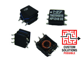 Transformator SMPS, 1.2W, 12V dc, Montaż powierzchniowy, 1.92mH