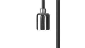Przewód Z Oprawką 250Cm Cameleon Cable Gu10 2,5 M Black/Chrome 8633 Nowodvorski