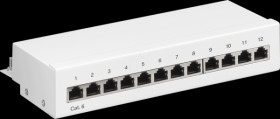 62070 Mini patch panel, 12-port, Category 6, 1 RU